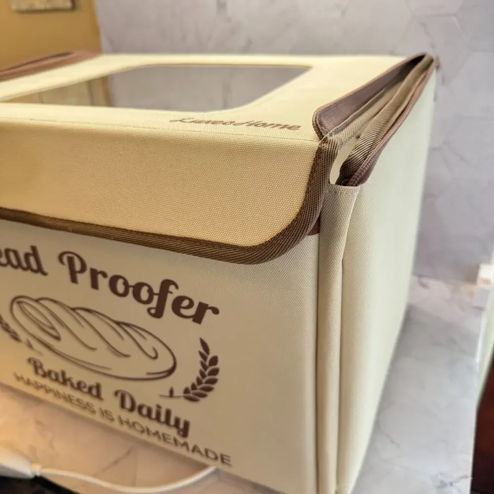 Folding Bread Proofing Box 50-113℉ 48H Timer Dough Proofer Metal Rack GIYUDOT
